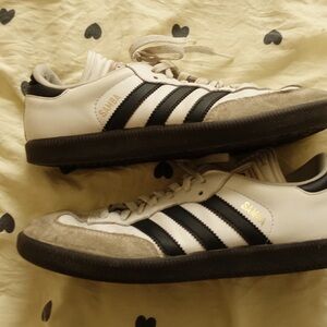 Adidas Samba White and Black Sneakers
